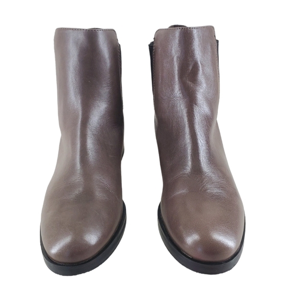 Clarks Narrative Marquette Wish Chelsea Boots Ankle Womens 8.5 M Taupe Leather - Picture 3 of 14